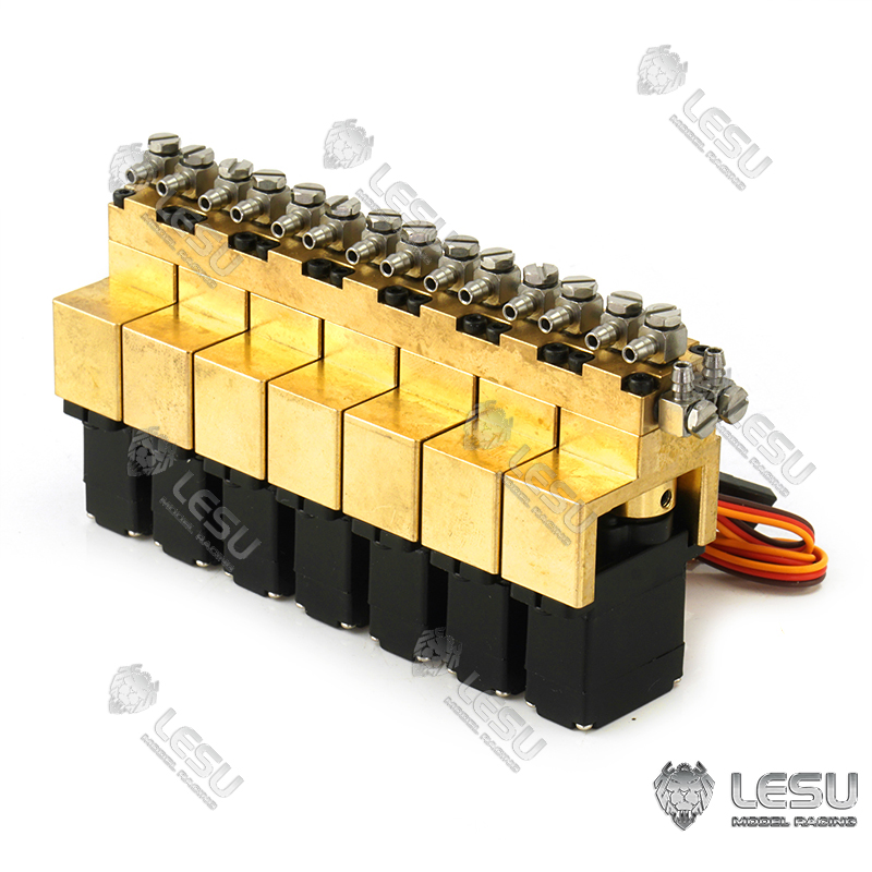 Rc Excavator Hydraulic - نموذج هيدروليكي LESU صمام زيت متعدد