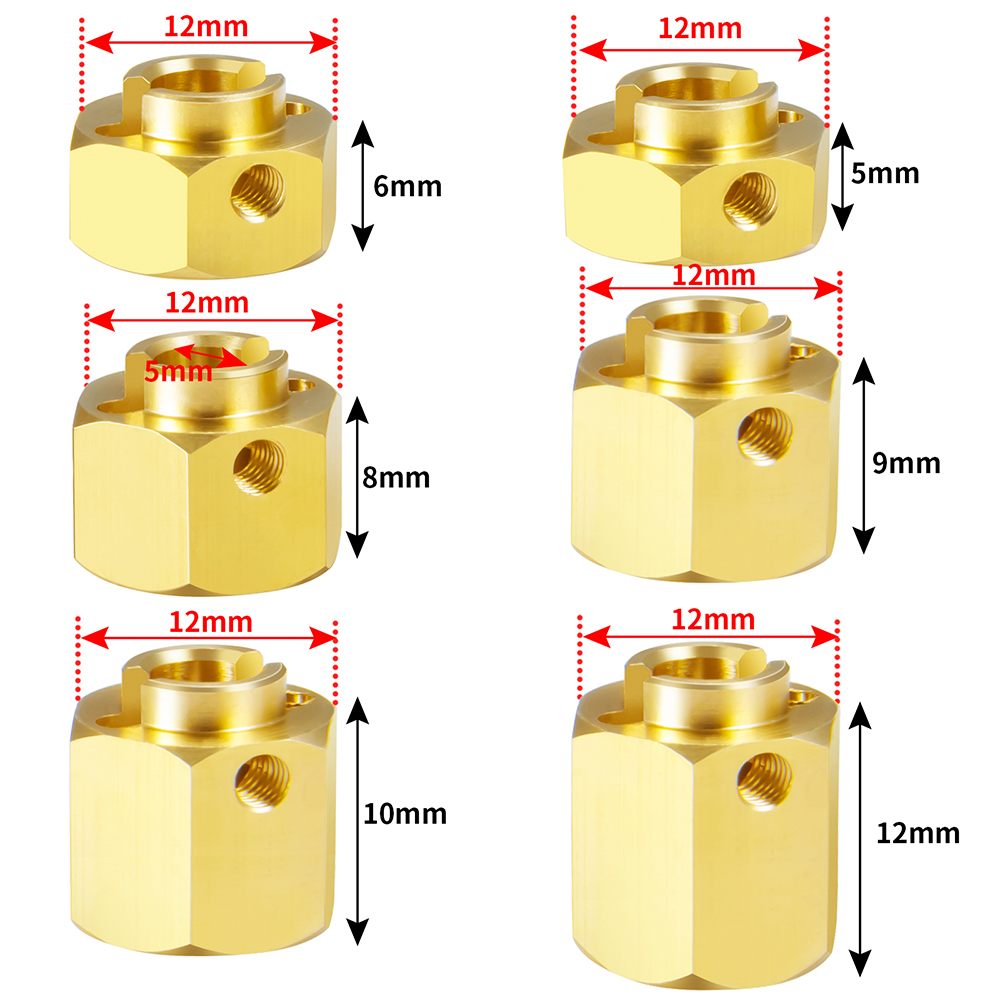 AXSPEED 4 قطعة 5/6/8/9/10/12 م - مراجعة Wheel Hex Adapter وسعره