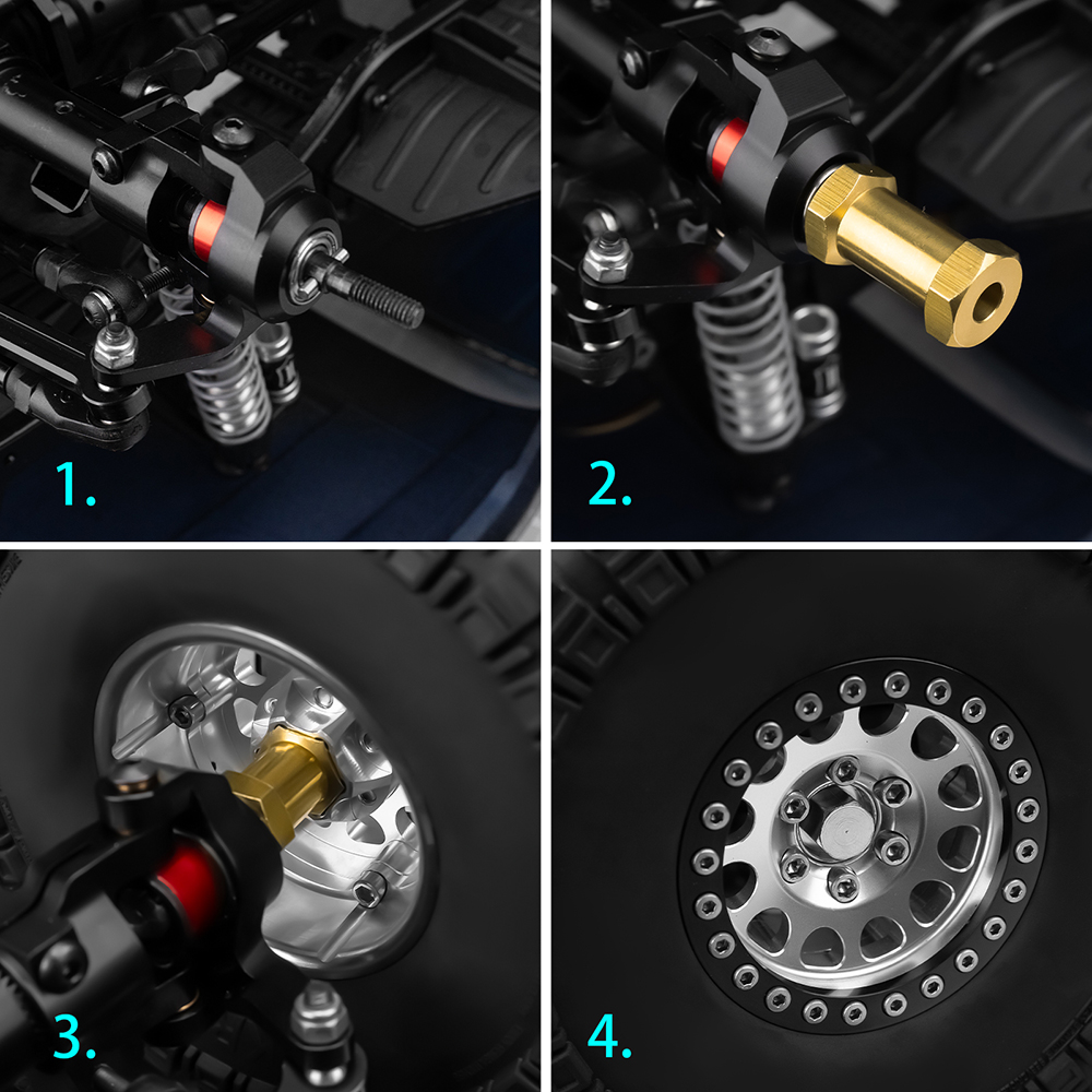 AXSPEED النحاس 12/15/17/20/25  - مراجعة Wheel Hex Adapter وسعره