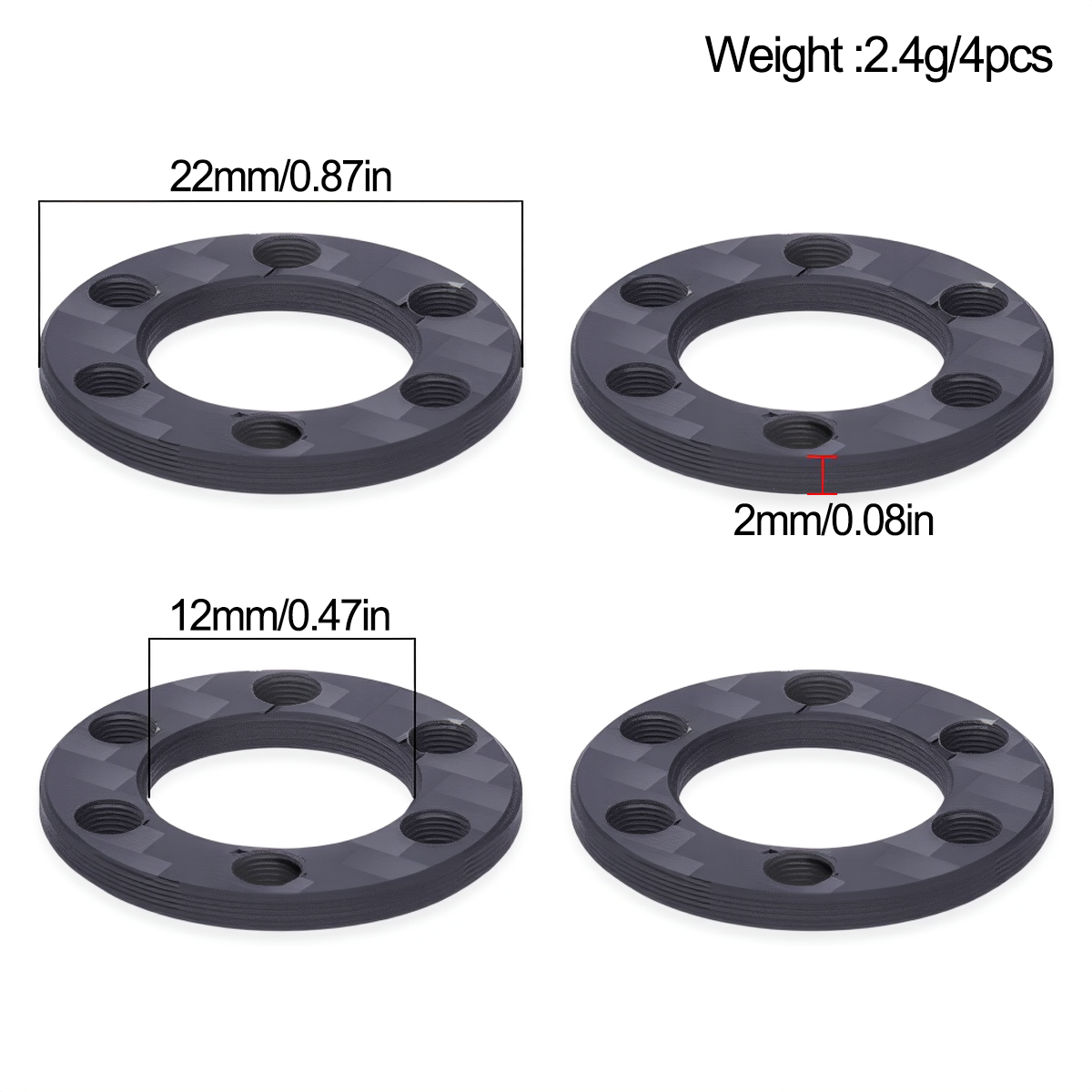 4/8 قطع محول تمديد محور العجلة - مراجعة Wheel Hex Adapter وسعره