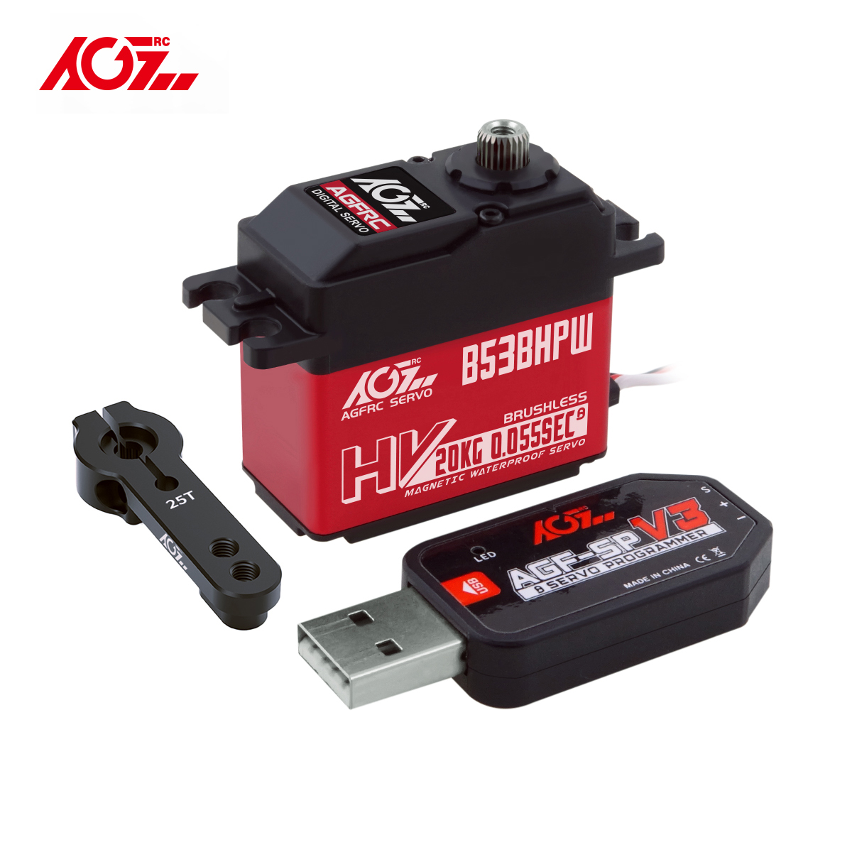 سيرفو AGFRC B53BHPW HV فائق ال - مراجعة Rc Hobby Truck وسعره