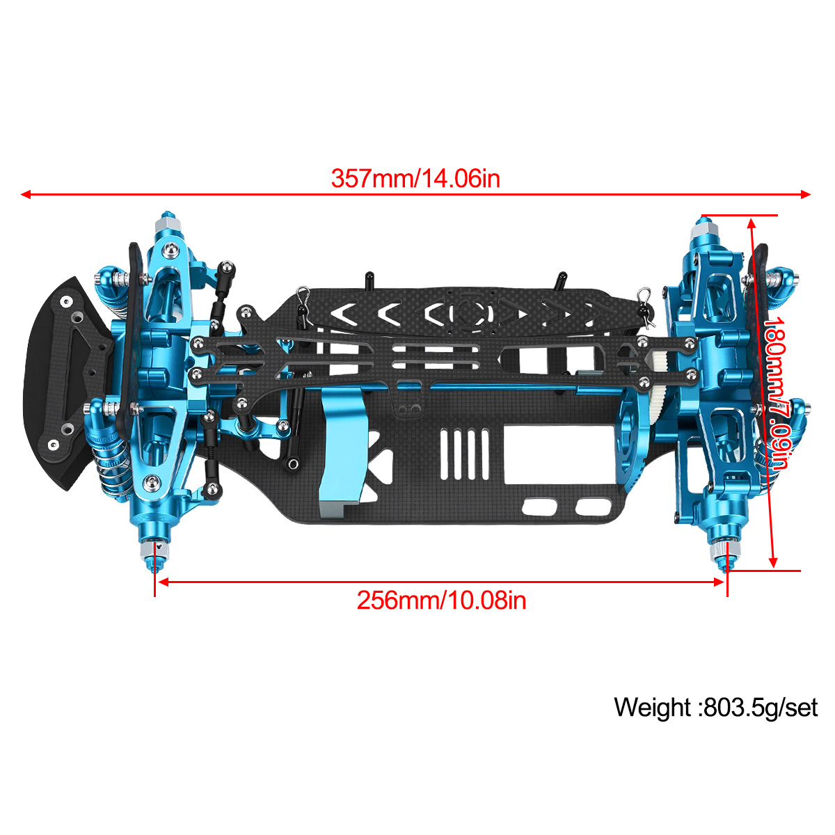 طقم هيكل من الألومنيوم وألياف  - مراجعة Rc Hobby Kit وسعره