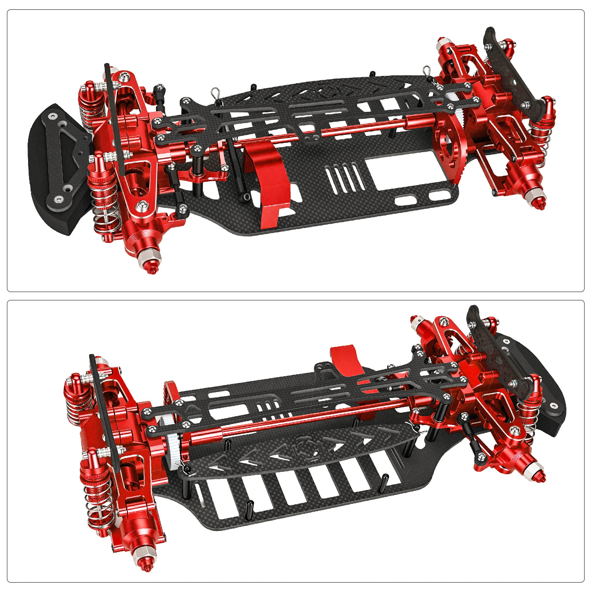 طقم هيكل من الألومنيوم وألياف  - مراجعة Rc Hobby Kit وسعره