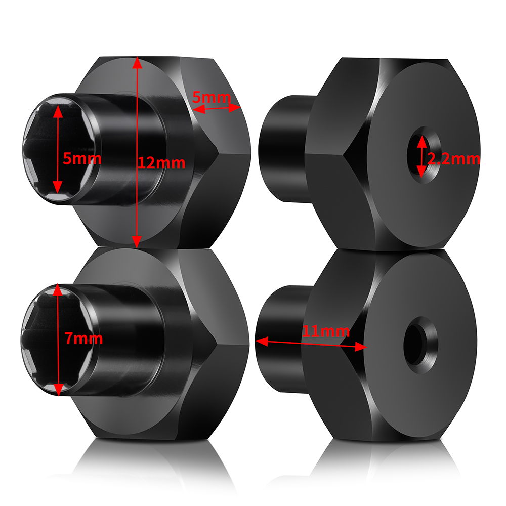 AXSPEED 4 قطعة الألومنيوم 5 مل - مراجعة Wheel Hex Adapter وسعره